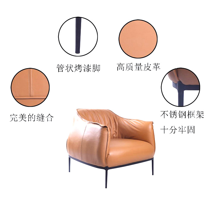 現(xiàn)代沙發(fā)椅（Archibald Armchair）細(xì)節(jié)圖