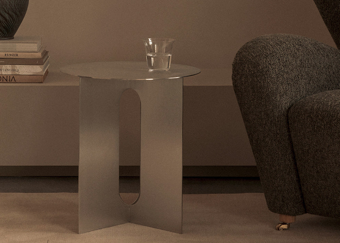 不銹鋼圓形茶幾