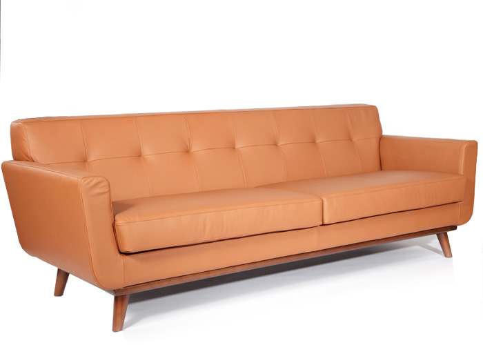 真皮三人斯皮爾沙發(fā)（Spiers Sofa）測前方圖片