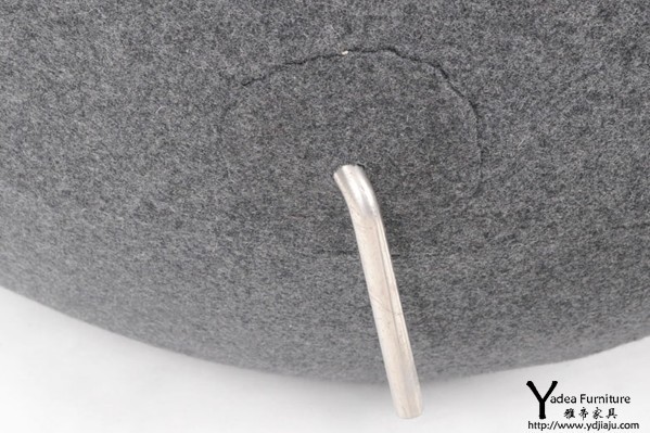 灰色羊毛絨布蛋椅（Egg Chair cashmere grey）