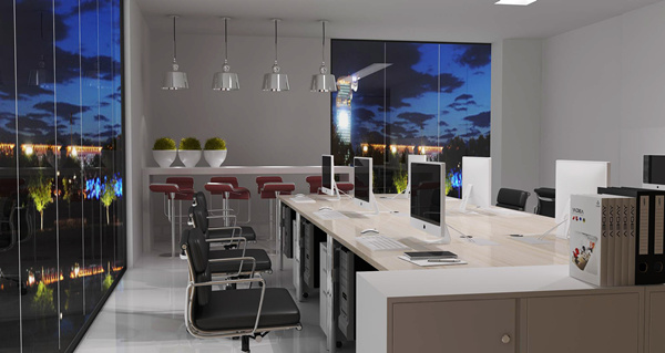 雅帝家具公司非傳統(tǒng)辦公室設(shè)計(jì)效果圖