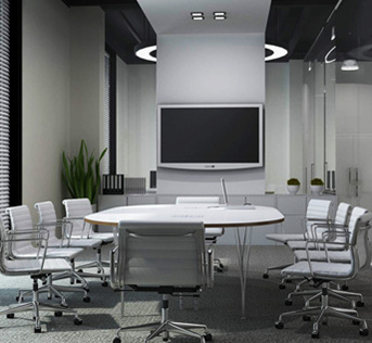 雅帝家具公司高級(jí)會(huì)議廳設(shè)計(jì)效果圖