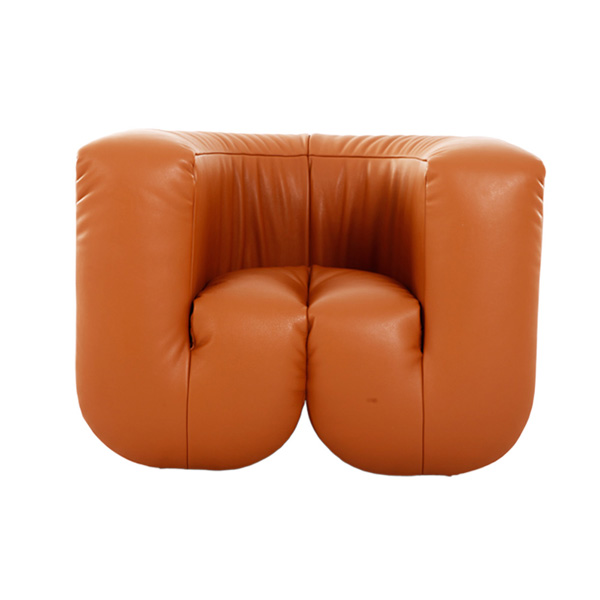 現(xiàn)代簡約輕奢單人全真皮沙發(fā)